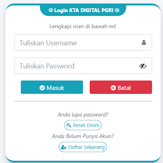 Register PGRI Sarolangun - Persatuan Guru Republik Indonesia Cabang Sarolangun